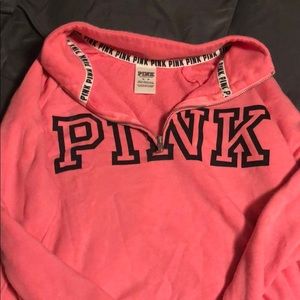 Quarter Zip PINK hoodie